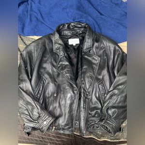 Vintage Black Leather Jacket